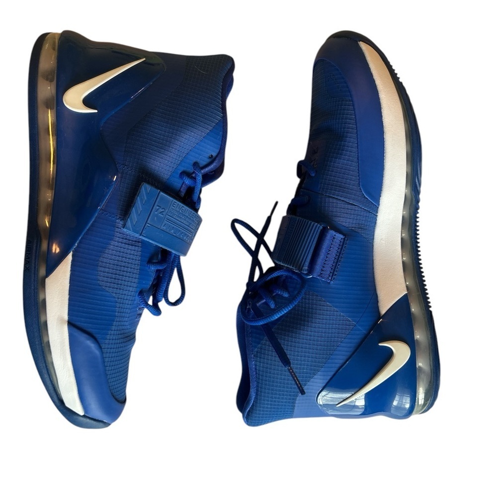 Blue Nike Air Force 72 engineered athletic sneakers with mesh upper and Velcro - Picture 3 of 8